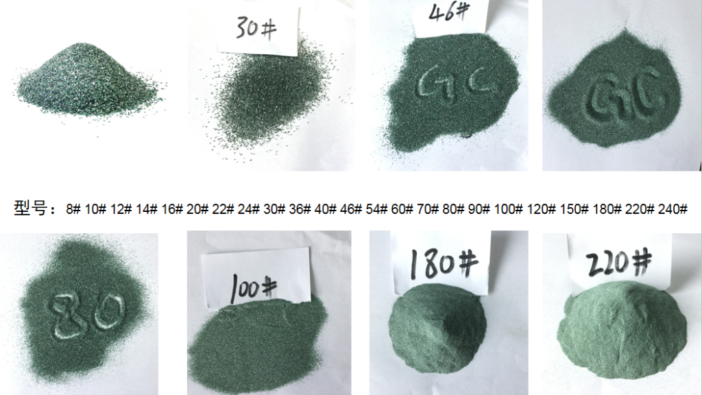 Las rebabas de piedra de esmerilado utilizan carburo de silicio verde F46 F54 F60 F80  -1-